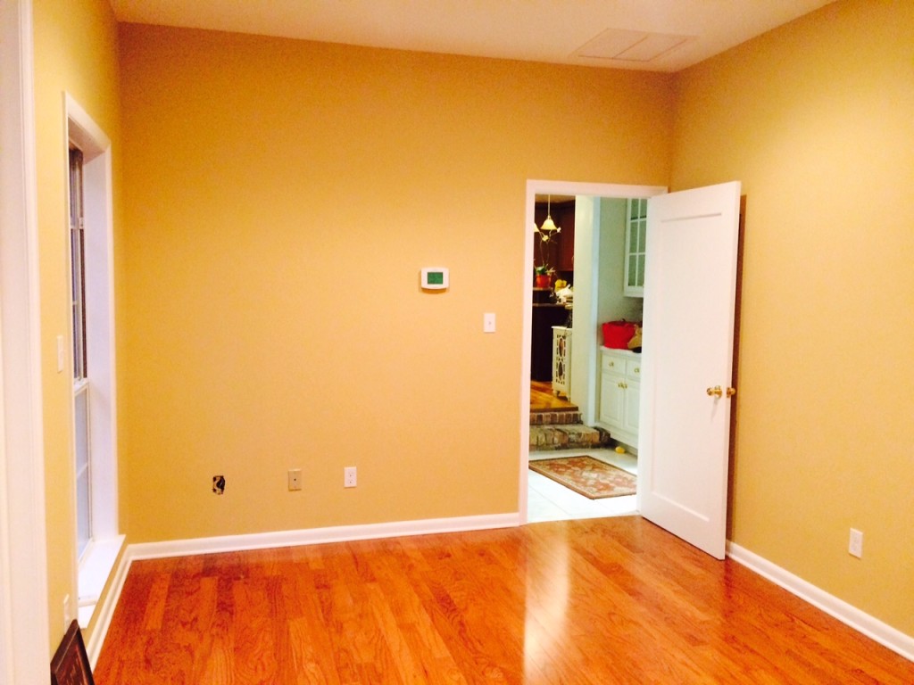 Love the wood floors in the office. The only reason this room was carpeted was because this is where the grandbabies played when they were crawlers.