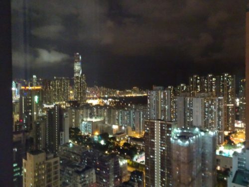 Kowloon skyline at night