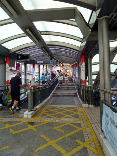 Mid Levels Escalator in Hong Kong