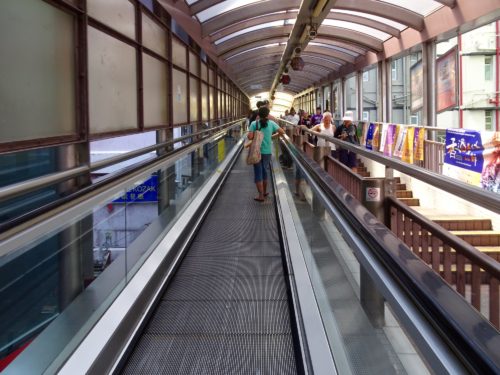 Mid Levels Escalator in Hong Kong