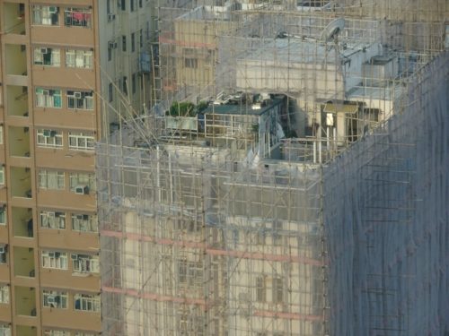 Bamboo scaffolding in Hong Kong