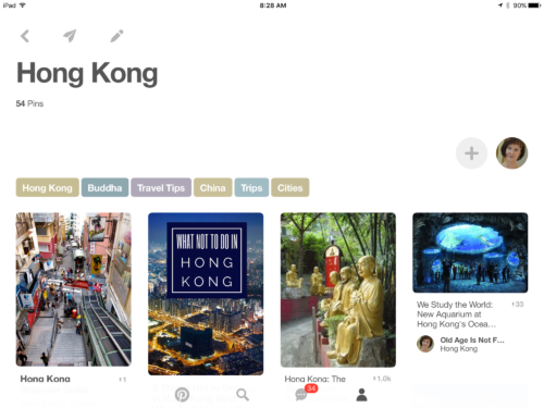 Pinterest Board for Hong Kong